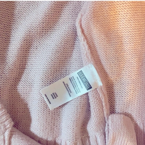 Young girls ballet pink wrap sweater - Picture 2 of 2